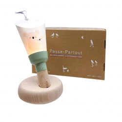 Coffret cadeau 5 en 1 lampe nomade rechargeable "Baby Love Koalas - ZÜ" - Vert Sauge