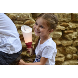 Lampe Nomade enfant "Passe-Partout" rose personnalisable